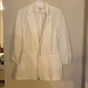 Micheal Kors white linen blazer